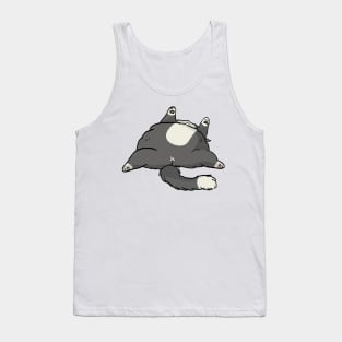 Grey Sleeping Cat Tank Top